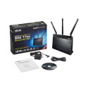 ASUS RT-AC68U wireless router Gigabit Ethernet Dual-band (2.4 GHz / 5 GHz) Black