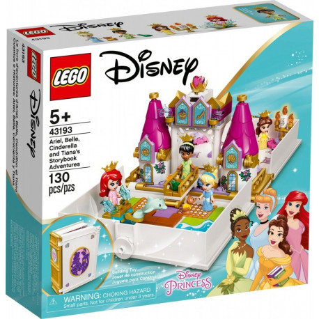 Bricks Disney Princess 43193 Ariel, Belle, Cinderella and Tianas Storybook Adventures