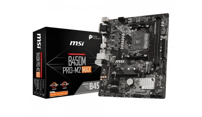 MSI B450M PRO-M2 MAX motherboard AMD B450 Socket AM4 micro ATX