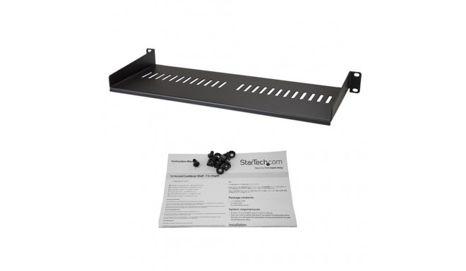 Fikseeritud Alus Serverikapile Startech CABSHELF1U7V Ventileeritud