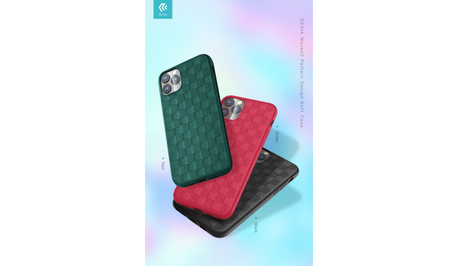 Devia Woven2 Pattern Design Soft Case iPhone 11 Pro Max red