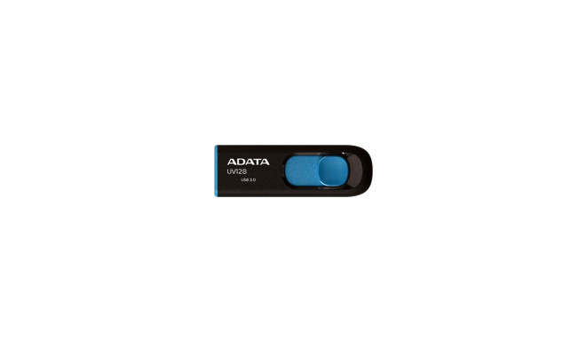 Adata flash drive 64GB UV128 USB 3.0, black/blue