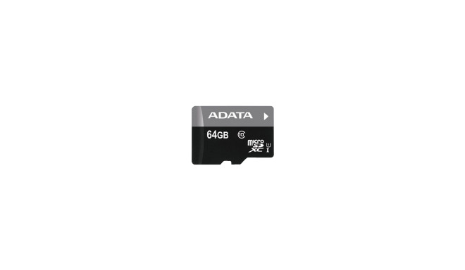 Adata mälukaart microSDXC 64GB UHS-I Class 10 + SD adapter