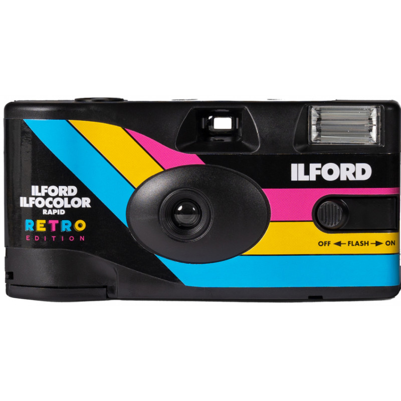 Ilford ühekordne kaamera Ilfocolor Rapid Retro 400/27, must