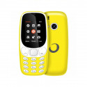 Mobile phone BRIGMTON 4430040423 Bluetooth Dual SIM Micro SD 1.7" Yellow Rechargeable lithium batter