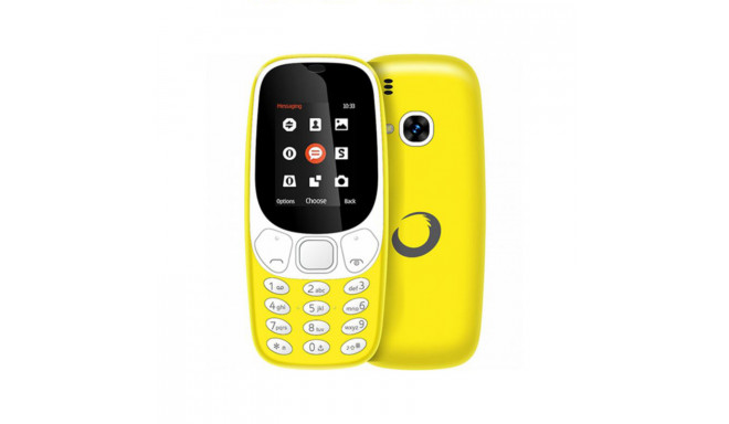 Mobilais telefons BRIGMTON 224388 Bluetooth Dual SIM Micro SD 1.7" Dzeltens Uzlādējams litija akumul