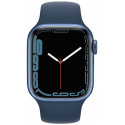 Apple Watch 7 GPS 41mm Sport Band, blue/abyss blue (MKN13EL/A)