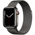 Apple Watch 7 GPS + Cellular 41mm Stainless Steel Milanese Loop, graphite (MKJ23EL/A)