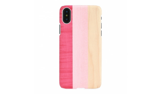 MAN&WOOD SmartPhone case iPhone X/XS pink pie white