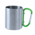 Mug with Carabiner Handle 144509 (210 ml) (Green)