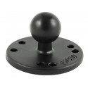 2.5" Round Ball Base with the AMPs Hole Pattern & 1" Ball