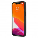 AMG AMHCP13XGSEBK Leather Debossed Lines Back Case For Apple iPhone 13 Pro Max Black