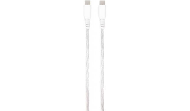 Vivanco кабель USB-C - USB-C LongLife Charging 1.5 м, белый (62398)