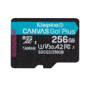 Kingston memory card micro SDXC Canvas Go! Plus (256GB | class 10 | UHS-I | 170 MB/s) + adapter