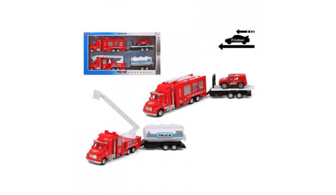 Set of cars Fire Engine Red (2 uds)