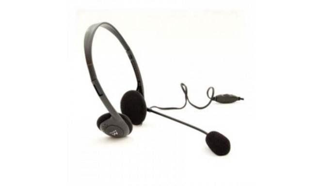 Kõrvaklapid Mikrofoniga Ewent EW3563 Must