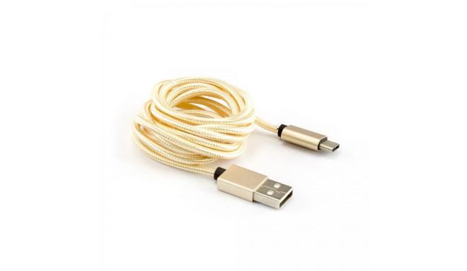 Sbox USB-TYPEC-15G USB->Type C M/M 1.5m Fruity Gold