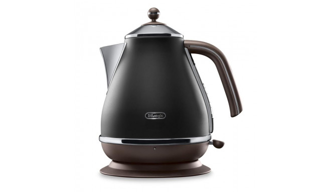 DeLonghi KBOV 2001.BK electric kettle 1.7 L Black,Brown 2000 W