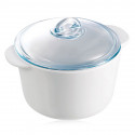 Casserole with glass lid Pyrex Pyroflam White Glass (1,1 L)