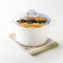 Casserole with glass lid Pyrex Pyroflam White Glass (1,1 L)