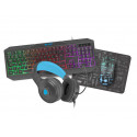 GAMING COMBO SET 4IN1 FURY THUNDERSTREAK 3.0 KEYBOARD + MOUSE + HEADPHONES + MOUSEPAD, FR LAYOUT