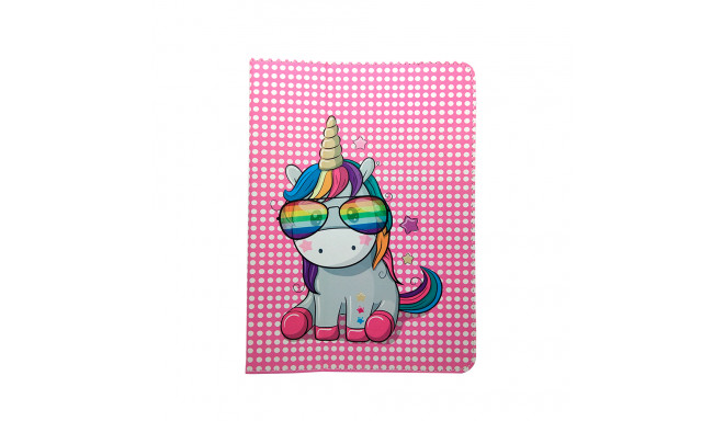 Universal case Rainbow Unicorn for tablet 9-11''(L27 x W20 cm)