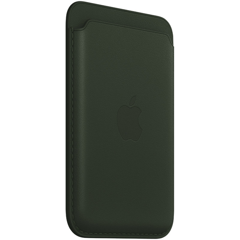 Apple Leather Wallet with MagSafe Compatible for iPhone - Sequoia Green