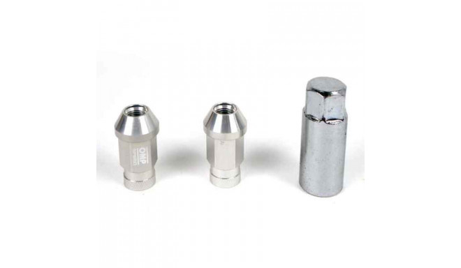Set Nuts OMP 7075 40 mm M12 x 1,50 20 uds Silver
