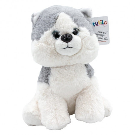 Axiom Plush Oli Dog gray and white 23 cm