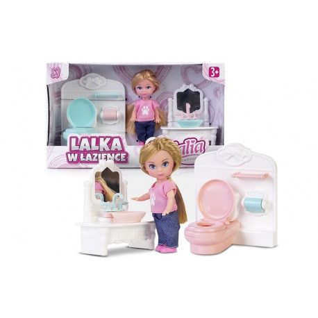 Artyk Natalia doll in th e bathroom 9 cm