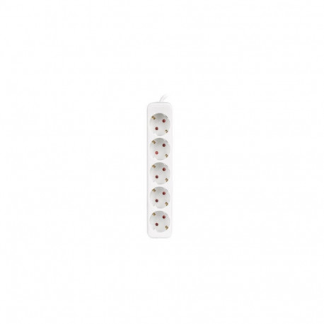 Pistikupesa - 5 Pistikupesa Schuko Lanberg 1,5 m Valge