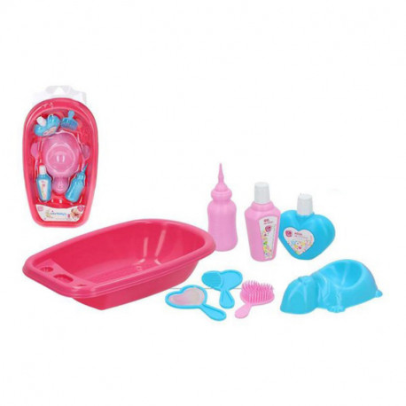Doll's Bath Set with Accessories (8 pcs)