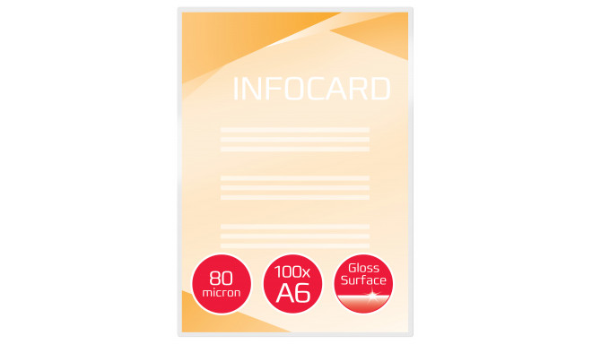 Lamineerimistaskud GBC A6 80Mic (100tk) läikiv