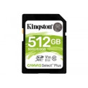 Kingston mälukaart SDXC 512GB Canvas Select Plus 100R C10 UHS-I U3 V30
