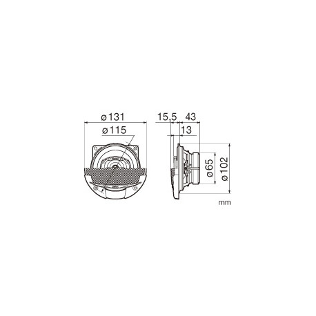 Clarion SRG1022R 10cm 2-riba kõlarid 180W max.