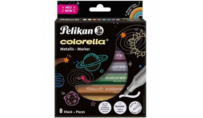 Pelikan Фломастеры Colorella Metallic 8 цветов 3mm (818070)