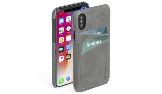 Krusell Sunne 2 Card Cover Apple iPhone XS Max vintage grey