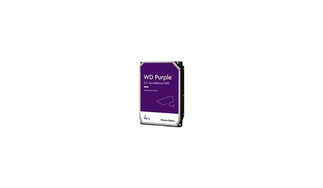 Western Digital kõvaketas Purple 4TB SATA 6Gb/s CE 3.5" 5400rpm 64MB 24x7 Bulk