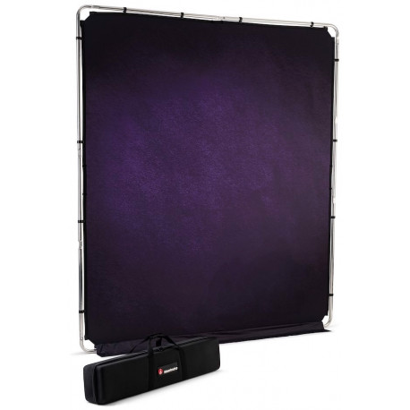 Manfrotto студийный фон + рама EzyFrame Vintage, aubergine