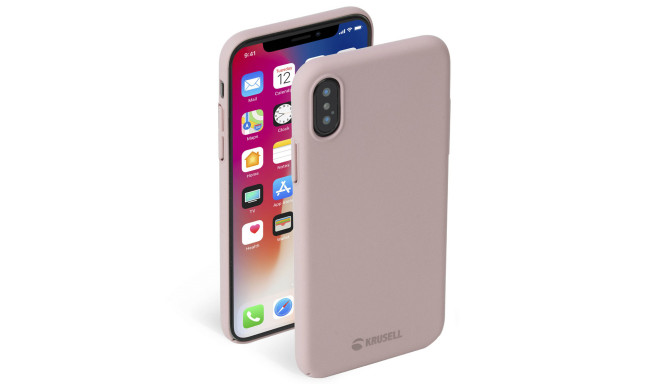 Krusell Sandby Cover Apple iPhone XS dusty pink