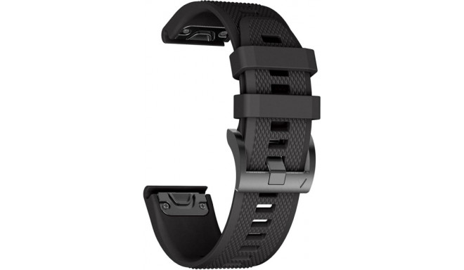 Tech-Protect watch strap Smooth Garmin Fenix 3/5X/3HR/5X Plus/6X/6X Pro, black