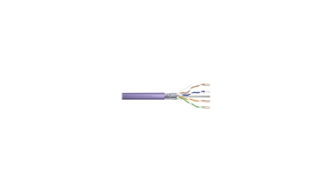 DIGITUS Installation cable cat.6 F/UTP Dca solid wire AWG 23/1 LSOH 50m violet foiled