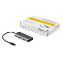 3-Port USB Hub Startech HB31C3ASDMB          Silver