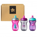 TOMMEE TIPPEE sports canteens girl 12m+, 3pcs., 447162