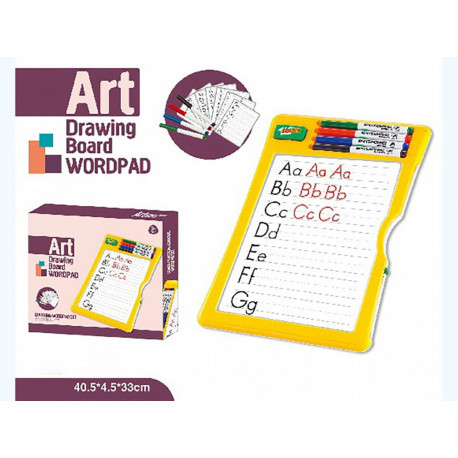 Board for learning to write letters