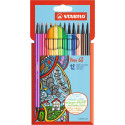 STABILO pildspalvas Pen 68, 12 krāsas