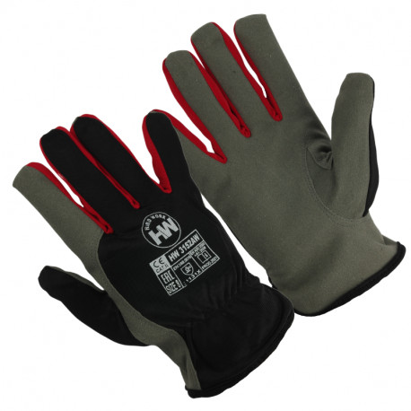 Hard Work töökindad fliisvoodriga mikrotehnilisest nahast 3152AW 11