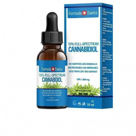 FORMULA SWISS CANNABIDIOL drops 15% CBD hemp seed oil 1500mg