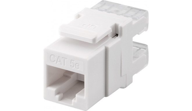 Keystone module RJ45 CAT 5e, UTP, 100 MHz, for IDC connectors (toolless)