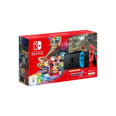 Nintendo Switch + Mario Kart 8 Deluxe + 3-Month Switch Online portable game console 15.8 cm (6.2&quo